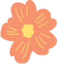 オレンジ色の花